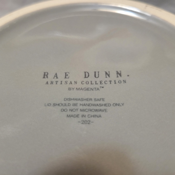 Rae Dunn OATS Canister Gray with Black Lettering NWOT - Picture 4 of 4
